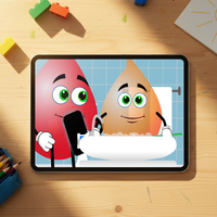 Educational Cartoon - Orange Brushes Her Teeth