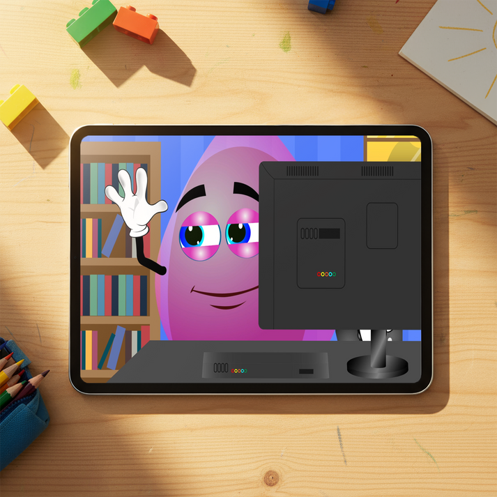Pink’s Screen Time Educational Cartoon for Kids – RainbowSmart