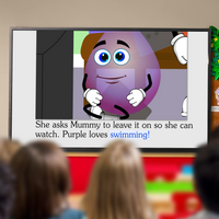 Read to me - Purple Watches the News