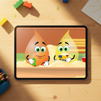 Educational Cartoon - Yellow Wants to Play With Orange