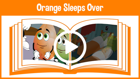 Orange Sleeps Over Read-to-me